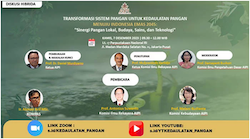  DISKUSI PUBLIK HIBRIDA: Transformasi Sistem Pangan untuk Kedaulatan Pangan  Menuju Indonesia Emas 2045: 
